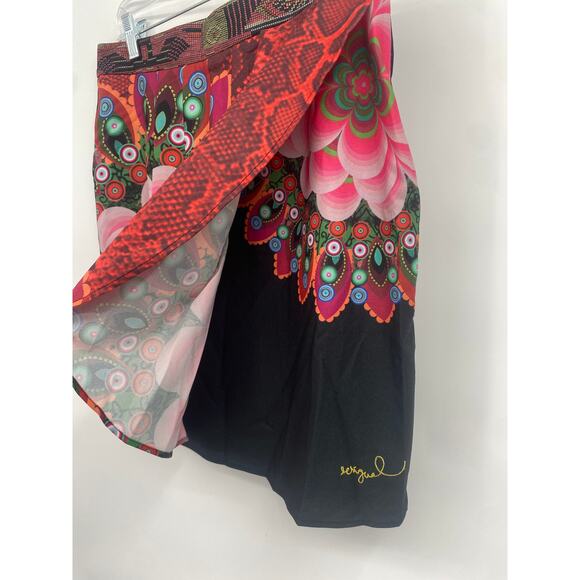 Desigual Yeila Tube Skirt With Pattern Overlayer Style 61F27D3 NEW size 38 US 4 - Picture 2 of 10